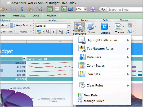 ms office excel for mac