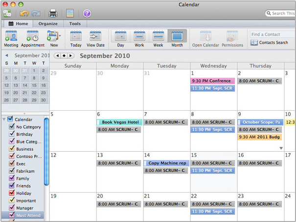 how to see tasks on outlook calendar for mac